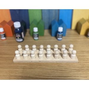 BaaVi Montessori dřevění panáčci Barva: Natur, bez povrchové úpravy