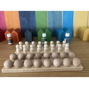 BaaVi Montessori dřevěné kuličky Barva: Natur, bez povrchové úpravy