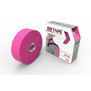 Kineziologický tejp BB Tape - 32 m x 5 cm Barva: růžová