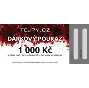 TEJPY.cz Dárkový poukaz emailem Varianta: 1000 Kč