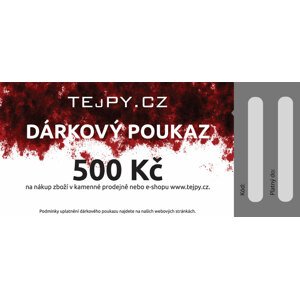 TEJPY.cz Dárkový poukaz emailem Varianta: 500 Kč