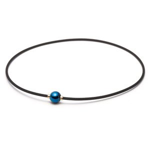 Náhrdelník Phiten X100 Mirror Ball Barva: modrá, Velikost: 40 cm